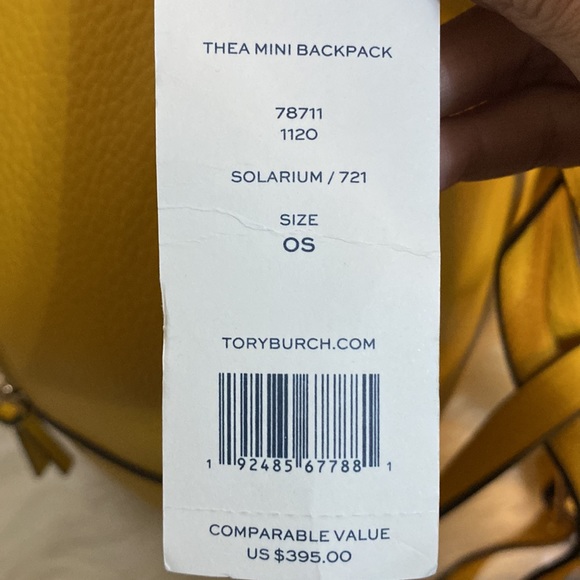 Tory Burch Yellow Mini Backpack - Picture 9 of 9